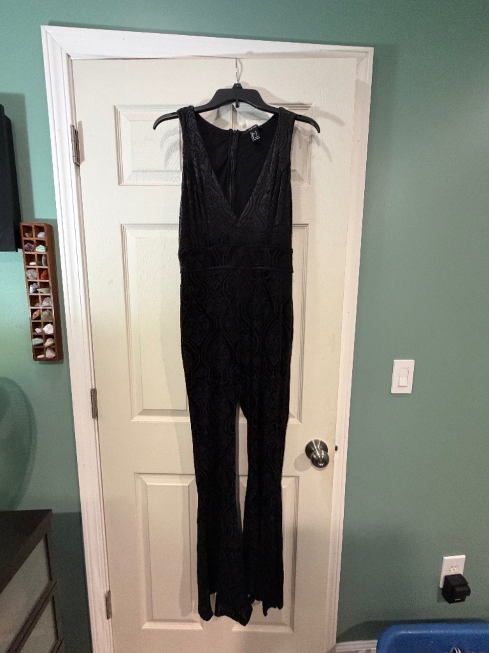 Forever 21 velvet jumper/jumpsuit one piece size large